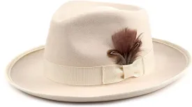 FADACHY Fedora Hats for Men & Women Wide Brim Felt Hat Dress Panama Trilby Hats