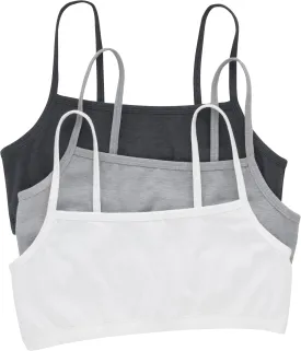Hanes Women's Cotton String Bralette (3 Pack)