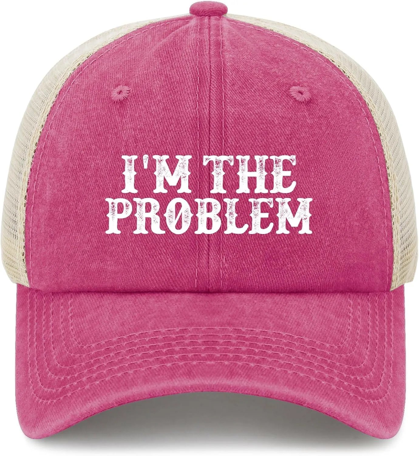 I'm The Problem Trucker Hat Women Trendy Mesh Trucker Hats for Summer