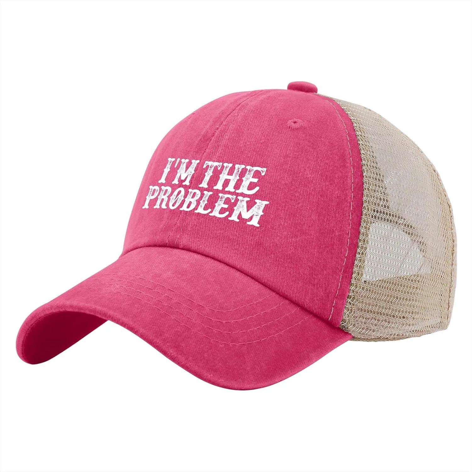 I'm The Problem Trucker Hat Women Trendy Mesh Trucker Hats for Summer