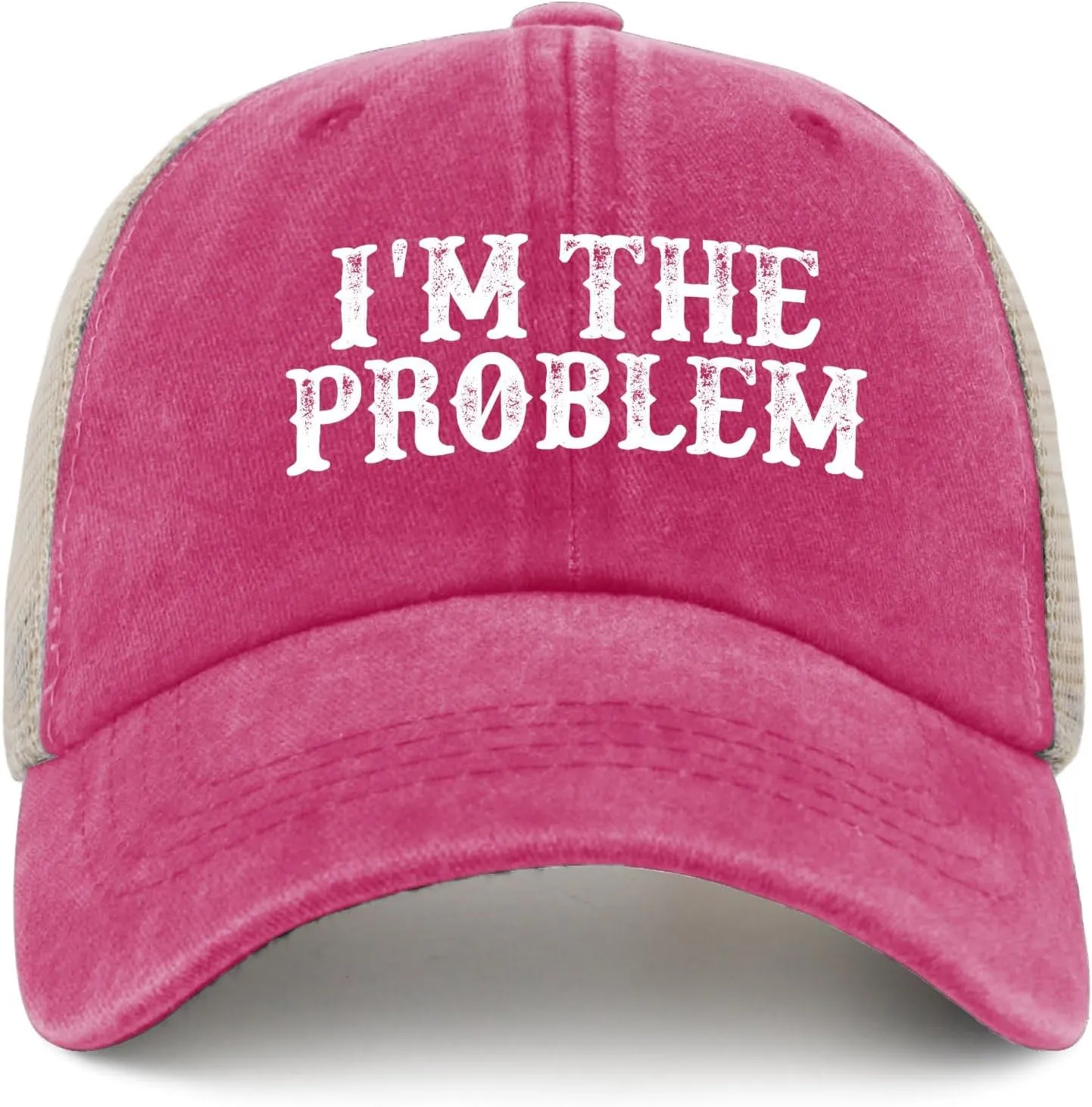 I'm The Problem Trucker Hat Women Trendy Mesh Trucker Hats for Summer