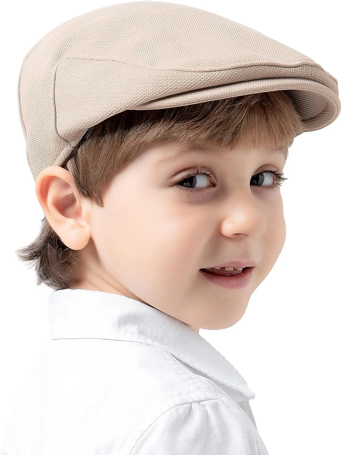 Jastore Kids Vintage Newsboy Cap Toddler Tweed Beret Hat Cabbie Hat Little Kids Driver Cap Ivy Gatsby Cap