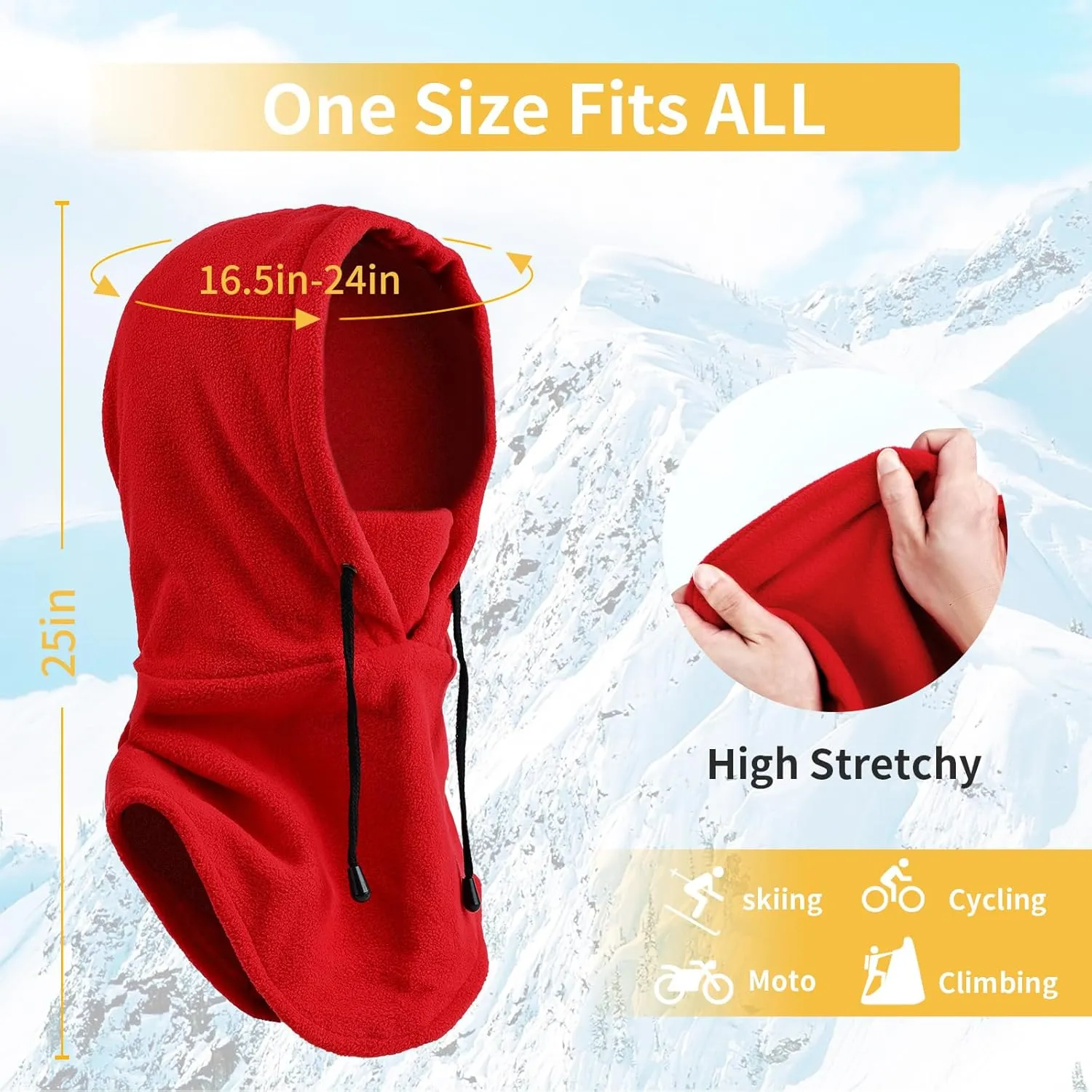 Joyoldelf Ski Mask for Men Women Balaclava Face Mask Full Winter Mask Breathable Sports Mask