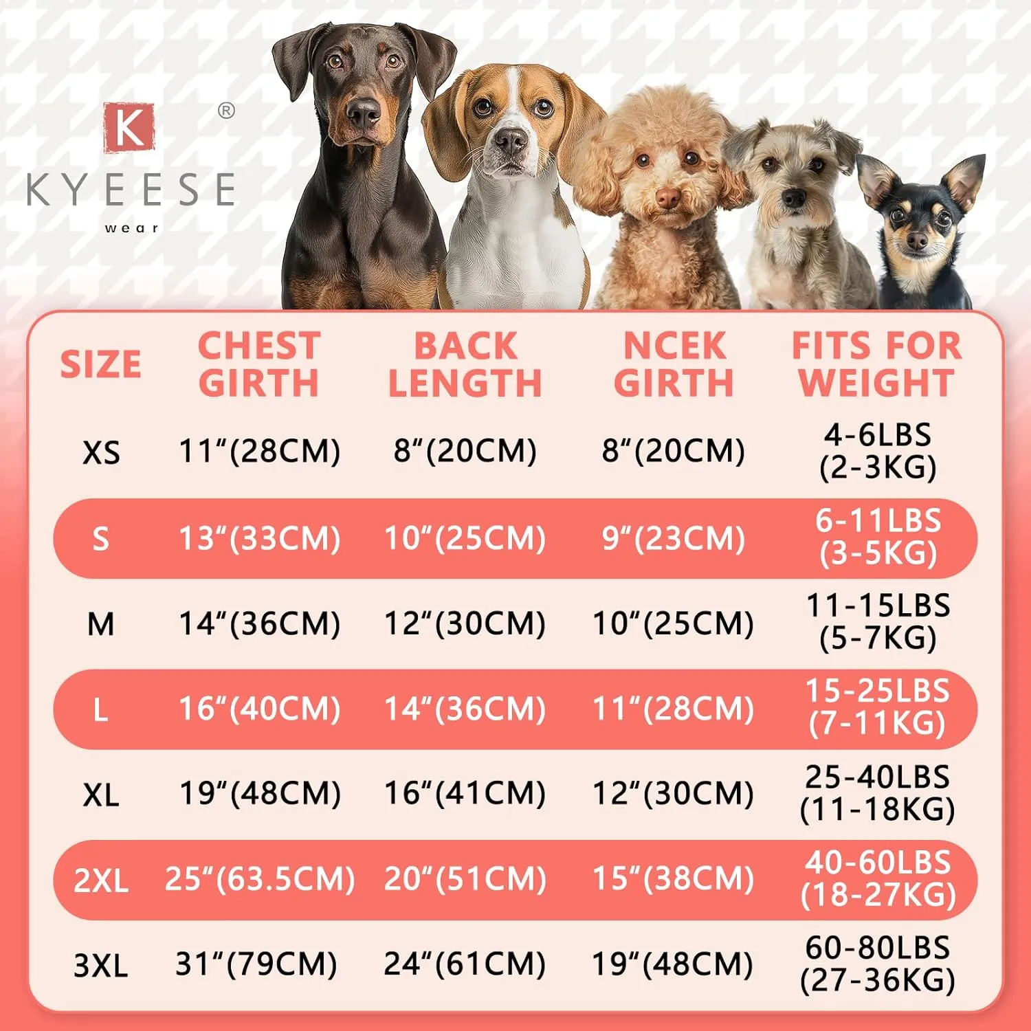 KYEESE Dog Pajamas Velvet Dog Pajamas Small Sized Dogs Soft Dogs Clothes Pjs with Leopard Pattern Stretchy Pet Jammies Coat Comfy Pet Onesie Costume, X-Large