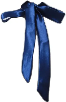 Ladies Long Pre Bow Tie Solid Color Bowtie for Women