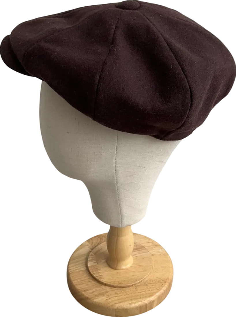 M&S Black X Ian Wright Wool Blend Flat Cap UK S/M