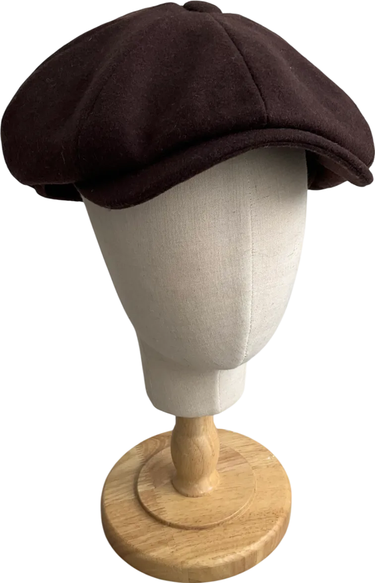 M&S Black X Ian Wright Wool Blend Flat Cap UK S/M