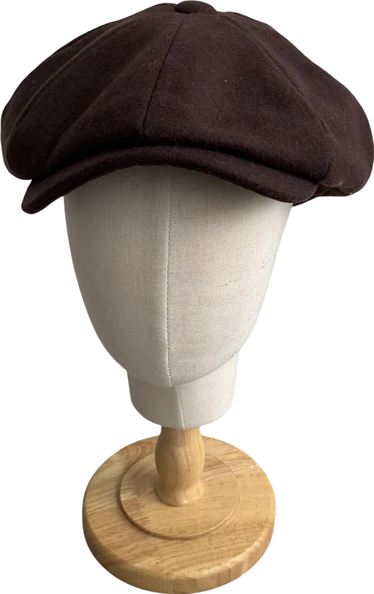 M&S Black X Ian Wright Wool Blend Flat Cap UK S/M