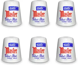 Master Velvet Glide Billiard Cone Talc, Pack of 6