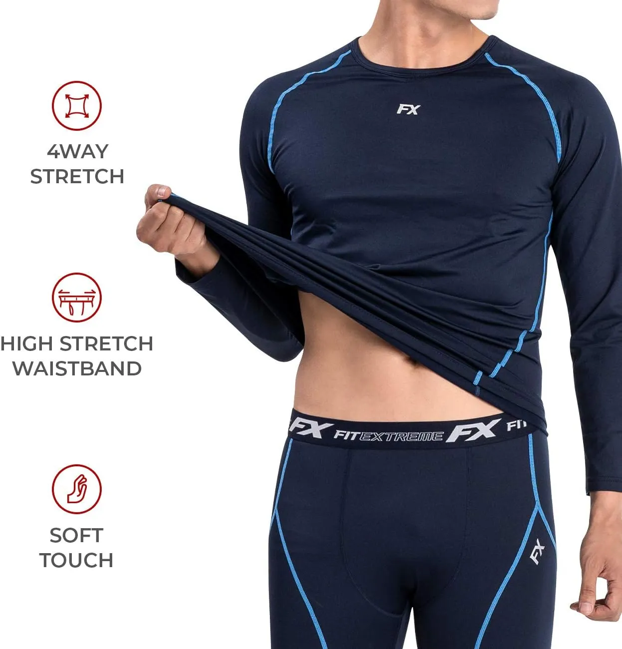 MAXHEAT Mens Thermal Underwear Pants Long Johns Bottom with Fleece Lined