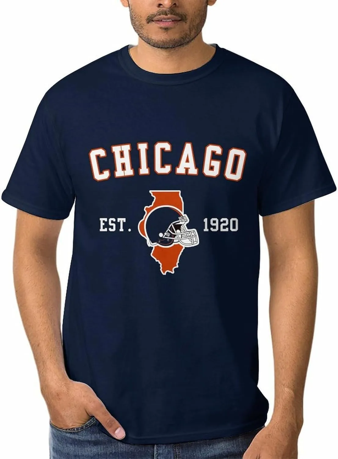 Men's Football Shirts Short Sleeve City Map Helmet T-Shirt Team Color Game Day Apparel Fans Gift S-2XL