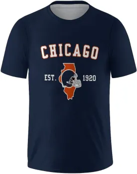Men's Football Shirts Short Sleeve City Map Helmet T-Shirt Team Color Game Day Apparel Fans Gift S-2XL