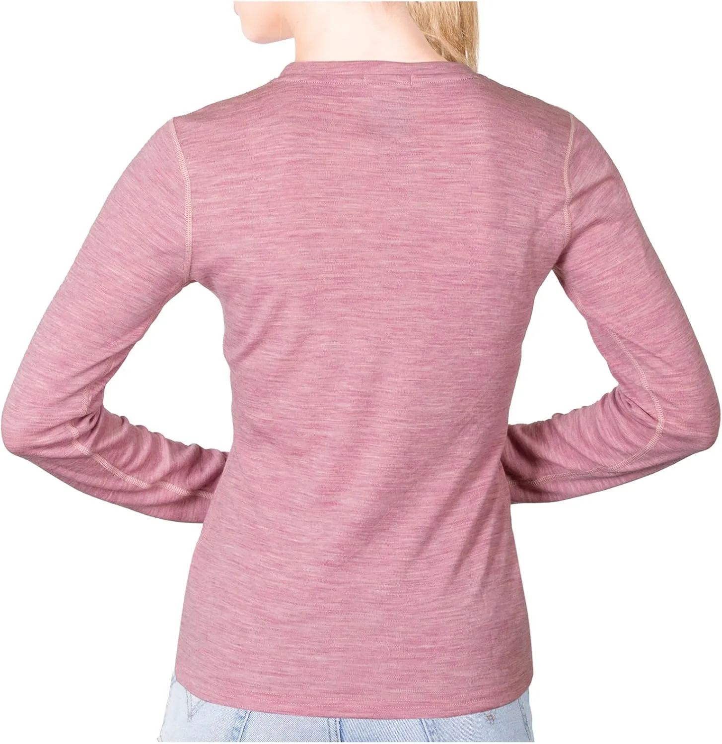 MERIWOOL Womens Base Layer 100% Merino Wool Midweight Long Sleeve Thermal Shirt