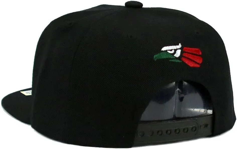 Mexican Mexico Hat Hecho En Mexico Eagle Aguila Snapback Flat Bill Baseball Cap