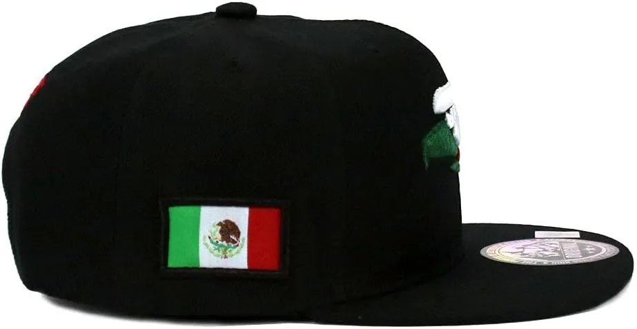 Mexican Mexico Hat Hecho En Mexico Eagle Aguila Snapback Flat Bill Baseball Cap