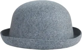 Mnjyihy Women Men Wool Dome Fedoras Hats Solid Color Jazz Cap Elegant Ladies Party Bowler Hats
