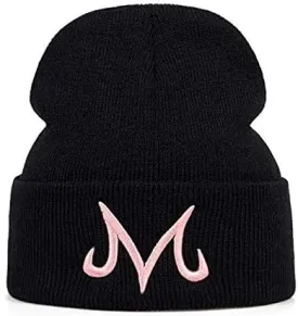 New Brand Majin Buu Winter Hat Cotton Knitted Hat Knitted Beanie Hat for Pink Black (Black)