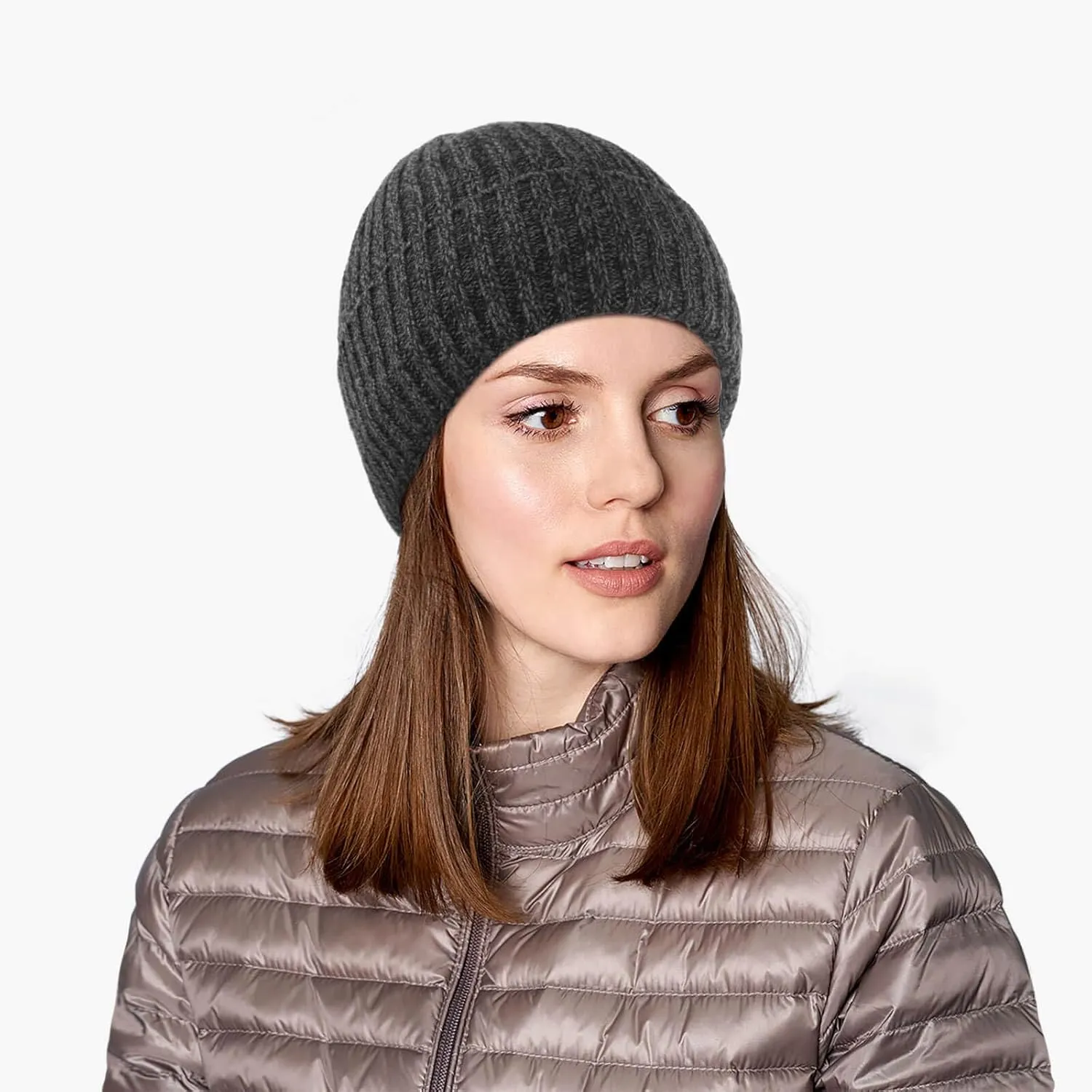 OZERO Knit Beanie Winter Hat, Thermal Thick Polar Fleece Snow Skull Cap for Men and Women