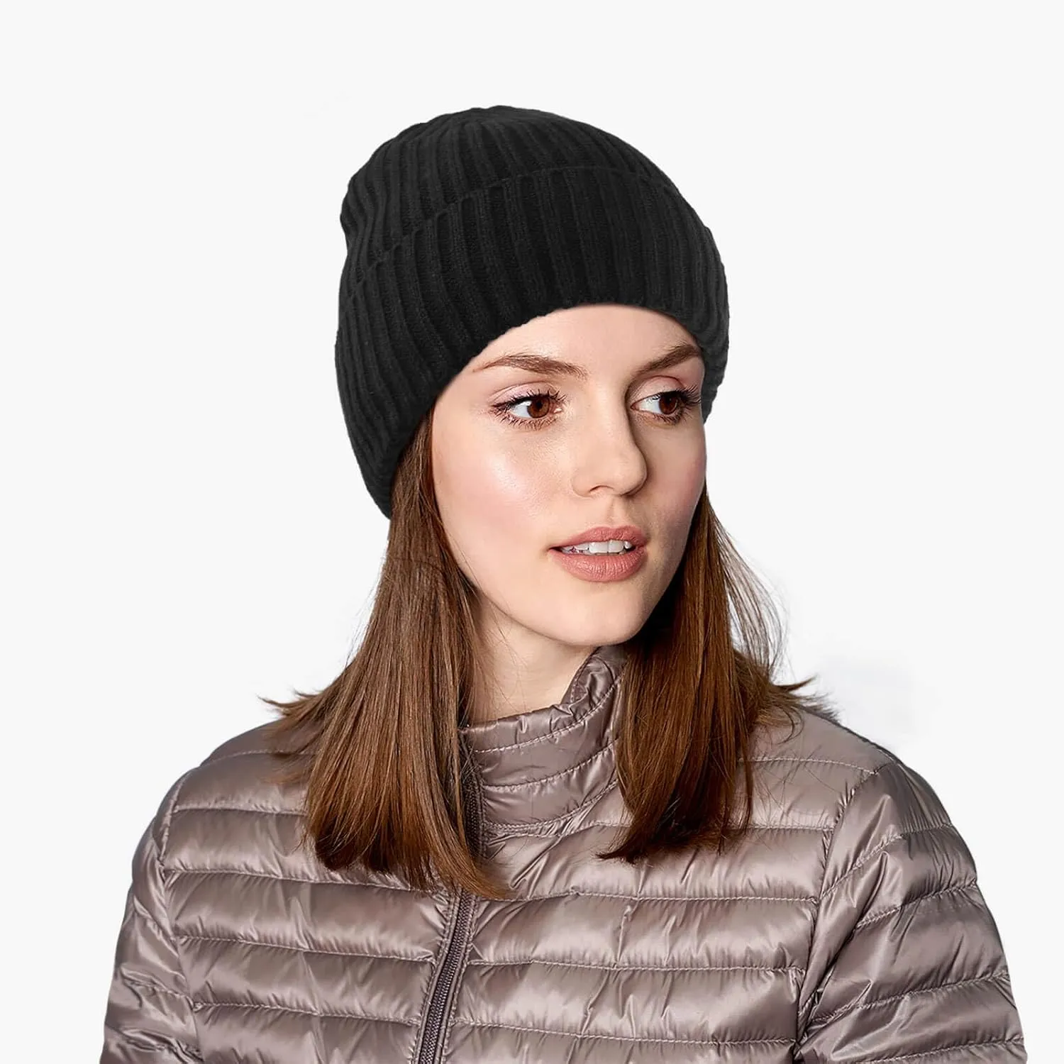 OZERO Knit Beanie Winter Hat, Thermal Thick Polar Fleece Snow Skull Cap for Men and Women