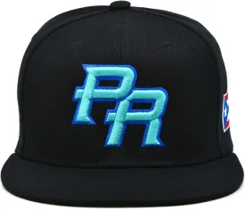 Puerto Rico Snapback Hat US Embroidery Flag 3D PR Flat Bill PR Baseball Cap