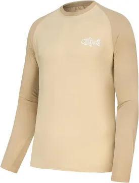 Riverruns Sun Protection Long Sleeve Shirts Rash Guard Shirts Ice-Cool Quick Dry Swim Shirt Fishing Sports Shirt#1013