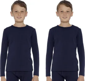 Rocky Boy's Thermal Tops Long Johns Fleece Lined Base Layer Shirt, Insulated for Outdoor Ski Warmth/Extreme Cold Pajamas