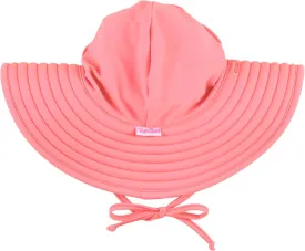 RuffleButts Baby/Toddler Girls UPF 50  Sun Protective Wide Brim Swimwear Sun Hat