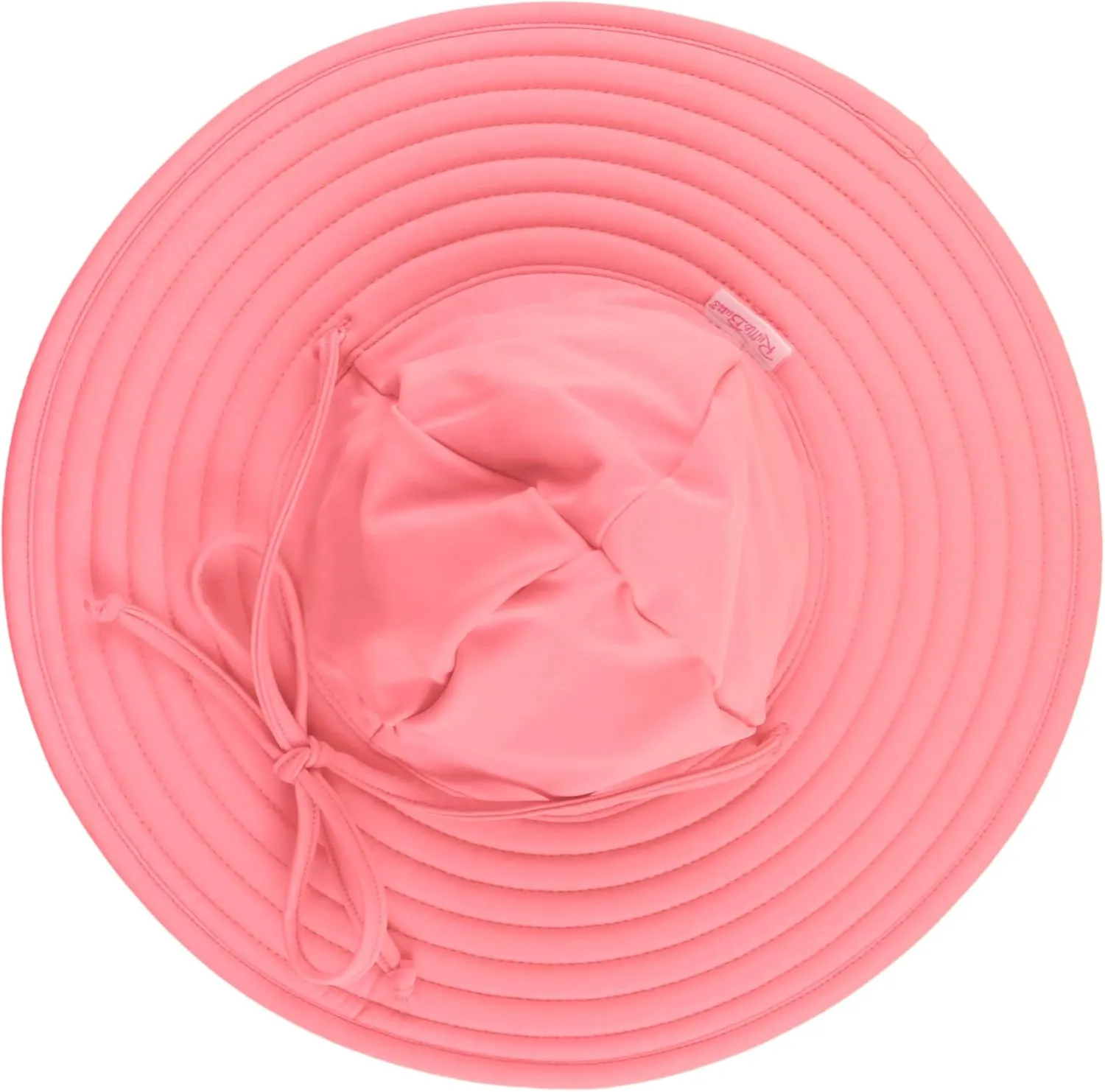 RuffleButts Baby/Toddler Girls UPF 50  Sun Protective Wide Brim Swimwear Sun Hat
