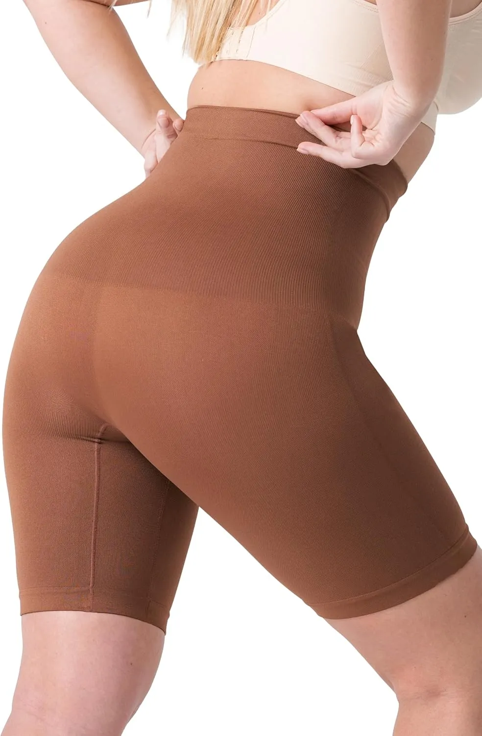 SHAPERMINT Shapewear for Women - High-Waisted Shapewear Tummy Control Shorts, Faja Body Shaper, Underwear for Women