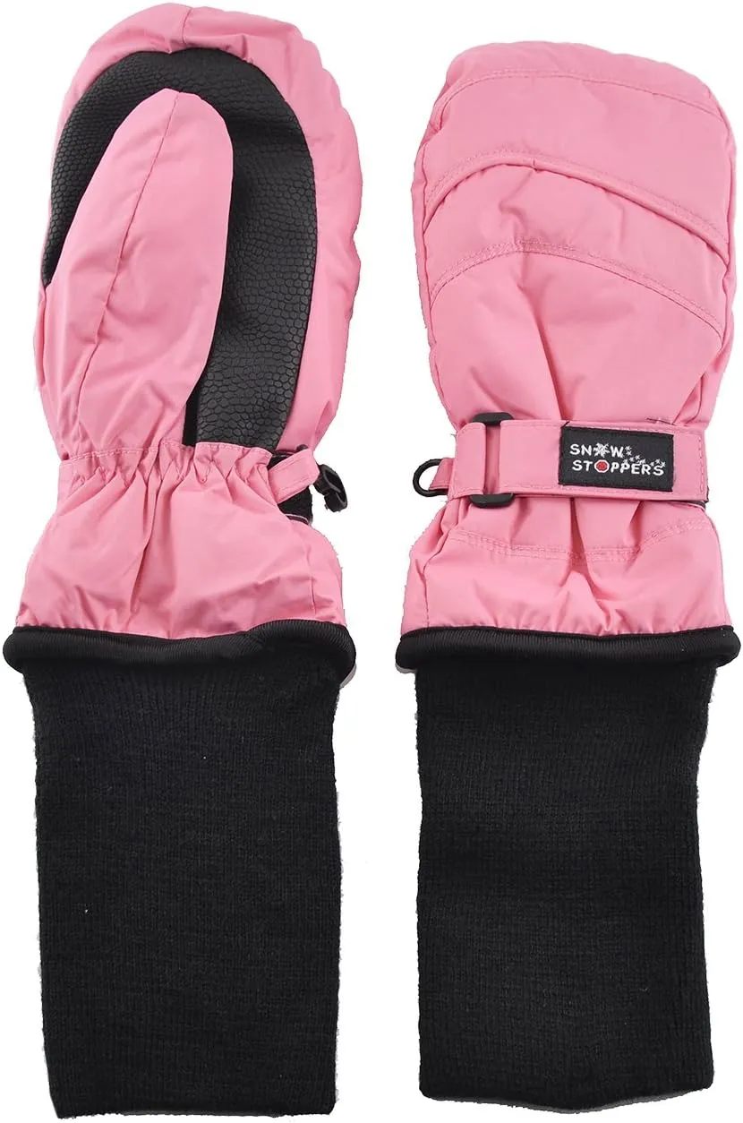 SnowStoppers Kids Waterproof Long Cuff Winter Mittens