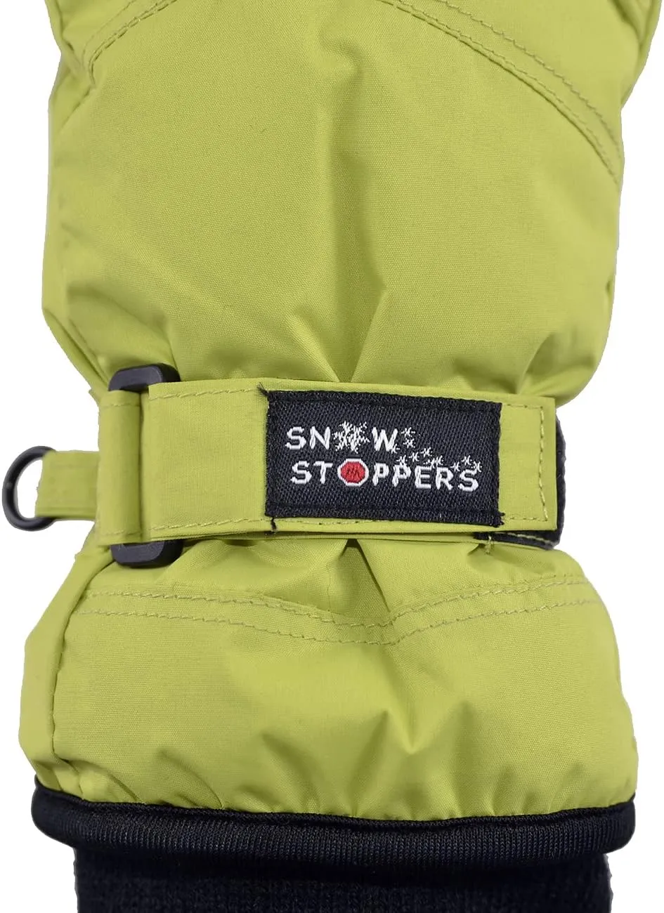 SnowStoppers Kids Waterproof Long Cuff Winter Mittens