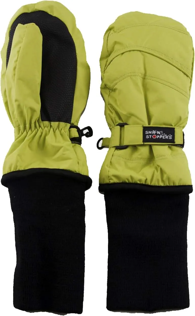 SnowStoppers Kids Waterproof Long Cuff Winter Mittens