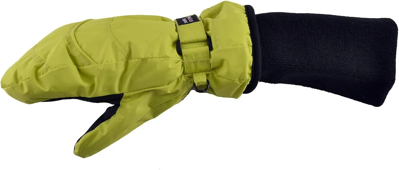 SnowStoppers Kids Waterproof Long Cuff Winter Mittens