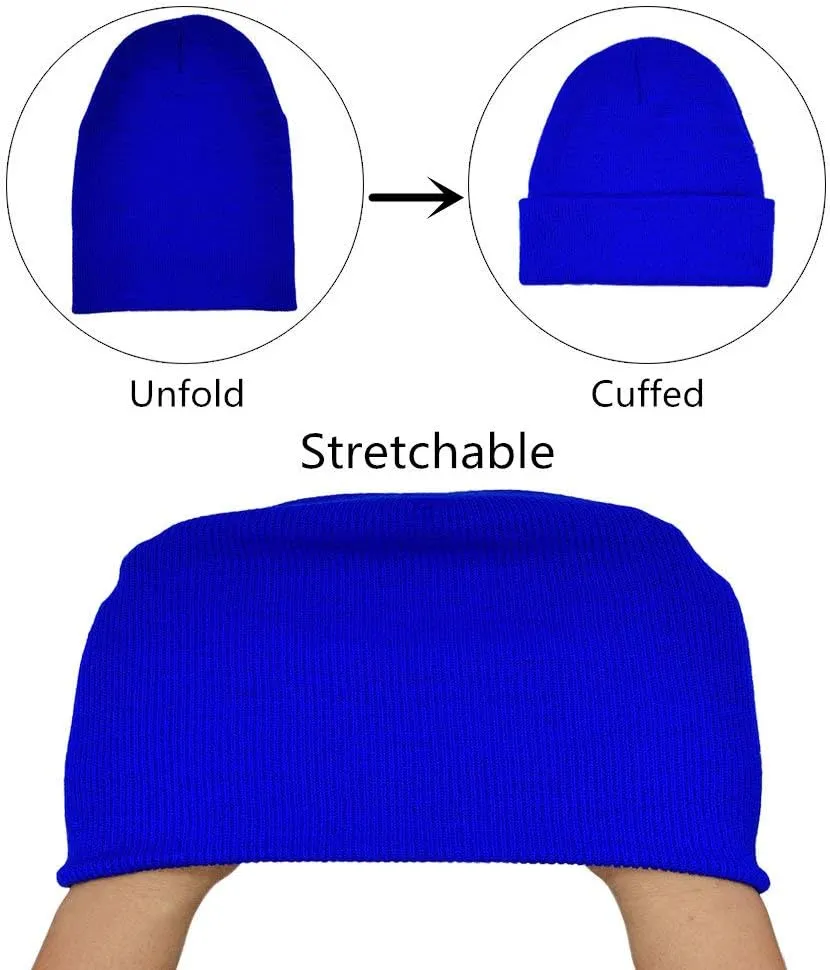 Unisex Adult Knit Beanie for Men Women Warm Snug Hat Cap