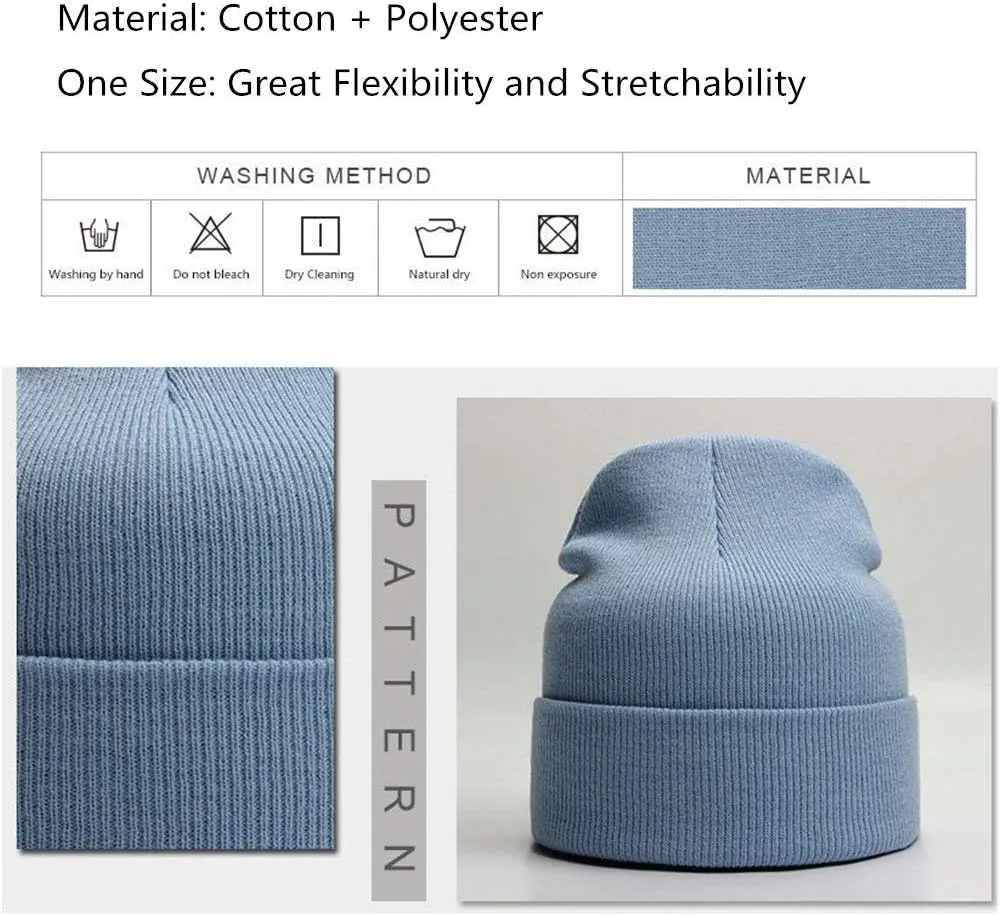 Unisex Adult Knit Beanie for Men Women Warm Snug Hat Cap