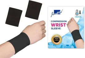 WinCool Compression Wrist SleeveLightweight, Cooling Yarn, Moisture-Wicking, Wrist Support, Pain Relief, Daily Use, Taiwan Excellence S/M
