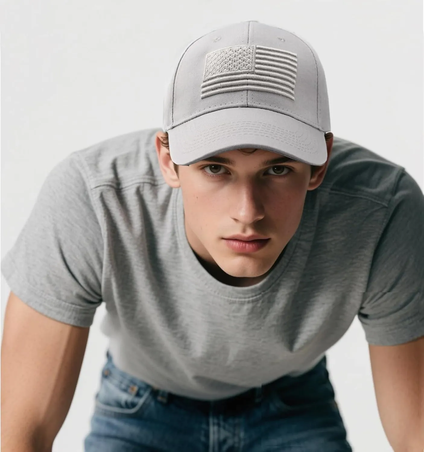 Womens Hats Baseball Caps Mens - American Flag Trucker Hat Unisex Tactical Hat USA Ball Cap Vintage Hats for Men
