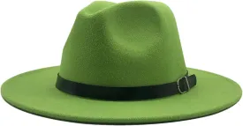 Women's Vintage Jazz Hat Outdoor Casual Wide Brim Fedora Hat for Men Women Floppy Panama Cap