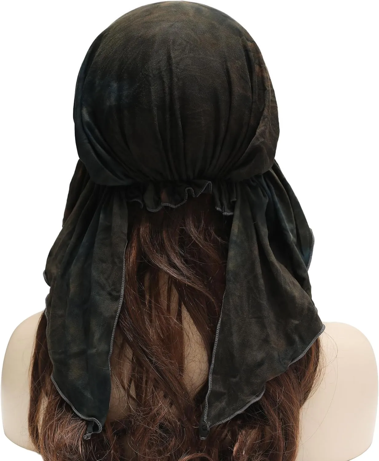 ZLYC Chemo Headwear for Women Brim Visor Head Scarf Pre Tied Headwraps Lightweight Skull Cap
