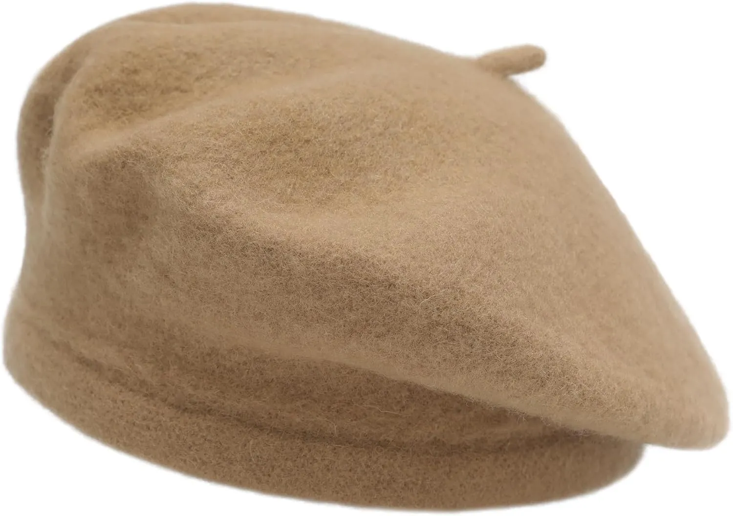 ZLYC Wool Kids Beret Hat Girls Solid Color Artist French Beret Cap